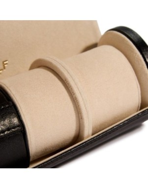 213902 Palermo Double Watch Roll With Jewelry Pouch - Anthracite WOLF
