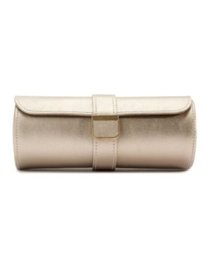 213978 Palermo Double Watch Roll With Jewelry Pouch - Pewter WOLF