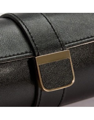 213902 Palermo Double Watch Roll With Jewelry Pouch - Anthracite WOLF