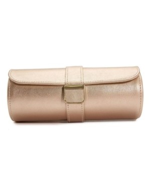 213916 Palermo Double Watch Roll With Jewelry Pouch Rose Gold WOLF