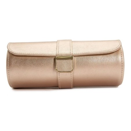 213916 Palermo Double Watch Roll With Jewelry Pouch Rose Gold WOLF