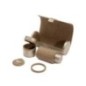 213978 Palermo Double Watch Roll With Jewelry Pouch - Pewter WOLF
