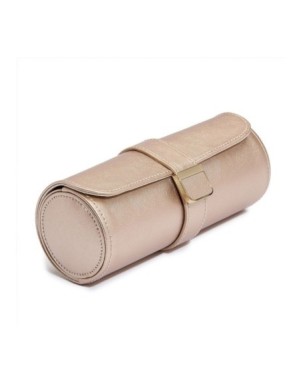 213916 Palermo Double Watch Roll With Jewelry Pouch Rose Gold WOLF