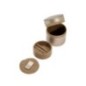 213978 Palermo Double Watch Roll With Jewelry Pouch - Pewter WOLF