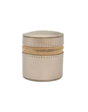 213978 Palermo Double Watch Roll With Jewelry Pouch - Pewter WOLF
