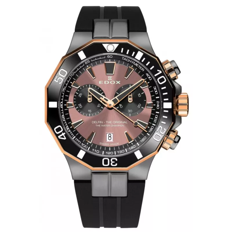 Edox Delfin Chronograph 10112 357GRNCA BRNR Edox Delfin Chronograph 10112 357GRNCA BRNR