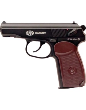 Пістолет пневматичний SAS Makarov BB кал. 4.5 мм. Корпус - метал