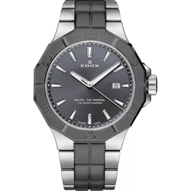 Годинник Edox Delfin The Original Date 53021 3GM GIN Годинник Edox Delfin The Original Date 53021 3GM GIN