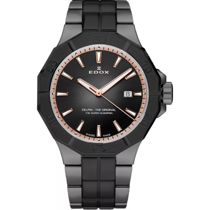 Годинник Edox Delfin The Original Date 53021 37GNM NDR Годинник Edox Delfin The Original Date 53021 37GNM NDR