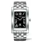 LONGINES DolceVita XL DATE Stainless Steel Black Roman WATCH SET L5.686.4.79.6