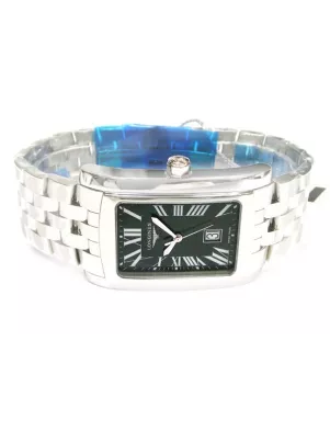 LONGINES DolceVita XL DATE Stainless Steel Black Roman WATCH SET L5.686.4.79.6