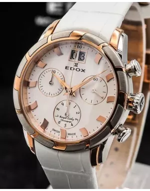 Edox Royal Lady Chronolady 10018 357R AIR