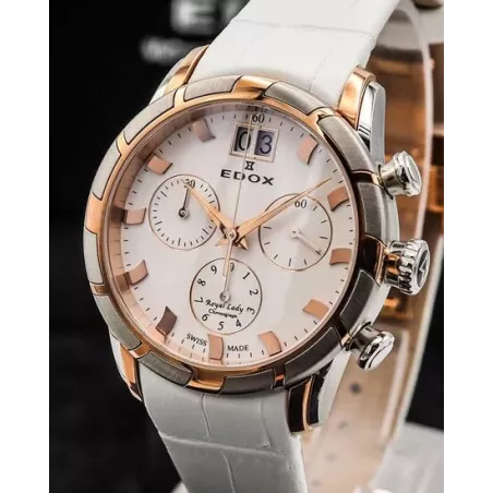 Edox Royal Lady Chronolady 10018 357R AIR