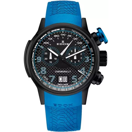 Edox Chronorally Chronograph 38001 TINNBU3 NIBU3