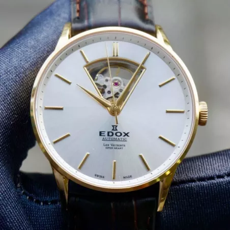 Edox Les Vauberts Open Heart Automatic 85010 37J AID