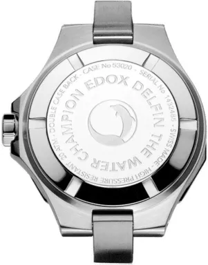 EDOX Delfin Diver Date Lady 53020 3M BUN