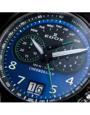 Часы Edox Chronorally Chronograph 45 38003 TINV BUNV
