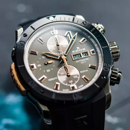 Годинник Edox CO-1 Chronograph Automatic 01128 37GNRCA GNR