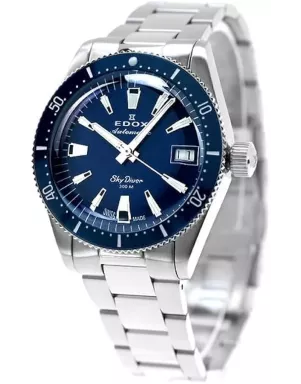 Годинник Edox SkyDiver 38 Date Automatic 80131 3BUM BUIN