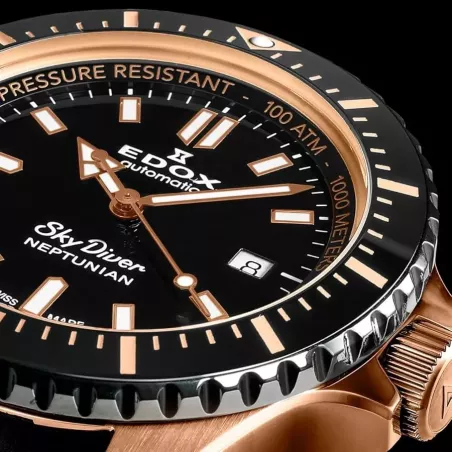 Годинник Edox SkyDiver Neptunian Automatic 80120 37RNNCA NIR