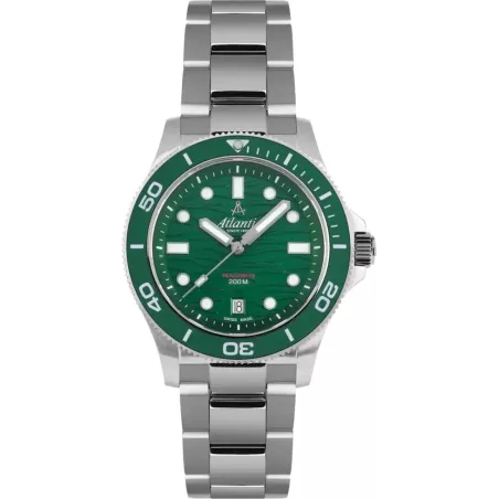 Часы Atlantic Mariner Quartz Wave Green 81376.41.79