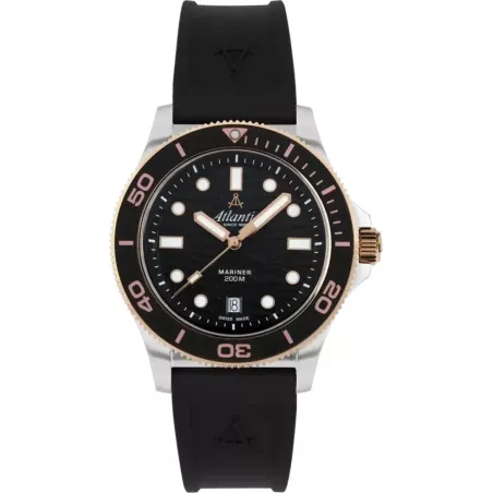 Часы Atlantic Mariner Quartz Wave Black 81371.43.69RPU