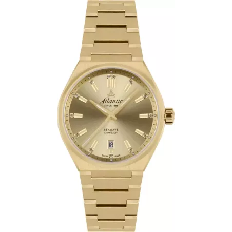 Часы Atlantic Seawave 35mm Yellow Gold 39365.45.31