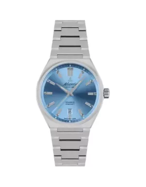 Часы Atlantic Seawave 35mm Sky Blue 39365.41.51
