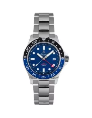 Часы Atlantic Mariner Wave Quartz GMT Blue 81576.41.59GMT