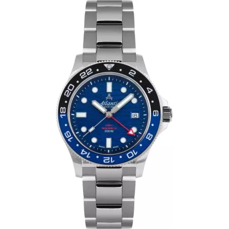 Часы Atlantic Mariner Wave Quartz GMT Blue 81576.41.59GMT