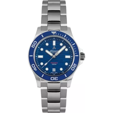 Часы Atlantic Mariner Quartz Wave Blue 81376.41.59