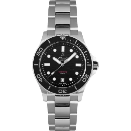 Часы Atlantic Mariner Quartz Wave Black 81376.41.69