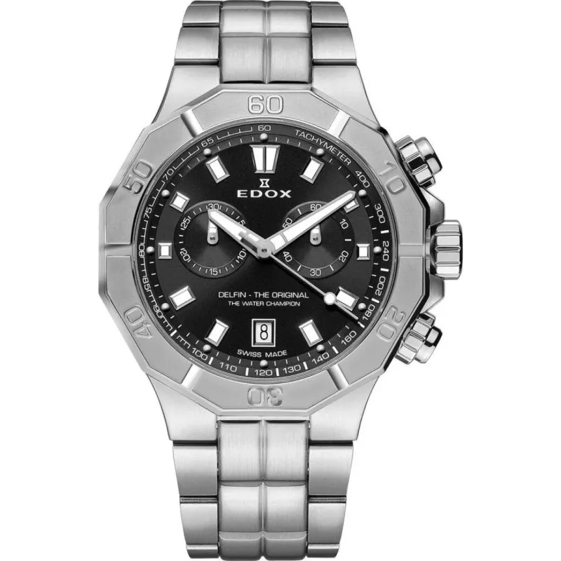Часы Edox Delfin The Original Chronograph 10113 3M NIN Часы Edox Delfin The Original Chronograph 10113 3M NIN