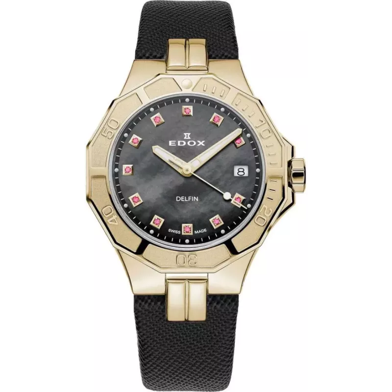 Часы Edox Delfin Diver Date Lady 53020 37JC NANRUD