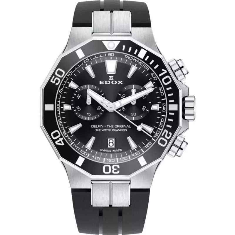 Годинник Edox Delfin The Original Chronograph 10112 3NCA NIN Годинник Edox Delfin The Original Chronograph 10112 3NCA NIN