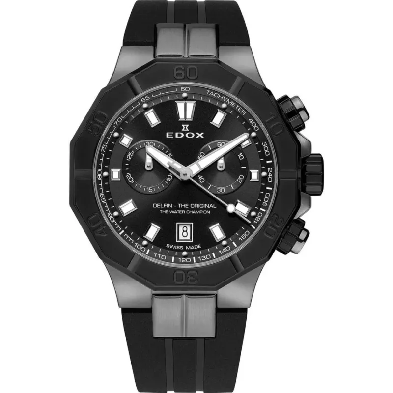 Годинник Edox Delfin The Original Chronograph 10113 37GNCA NGIN Годинник Edox Delfin The Original Chronograph 10113 37GNCA NGIN