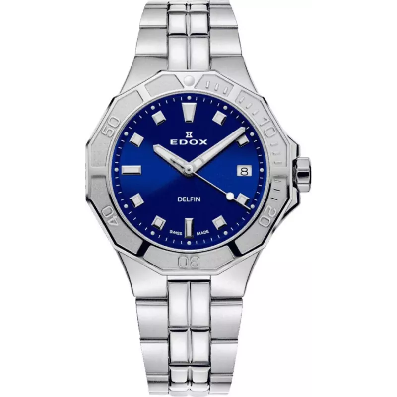 EDOX Delfin Diver Date Lady 53020 3M BUN