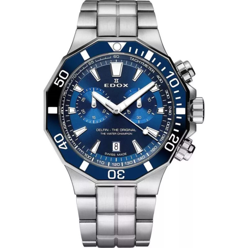 Часы Edox Delfin The Original Chronograph 10112 3BUM BUIN Часы Edox Delfin The Original Chronograph 10112 3BUM BUIN
