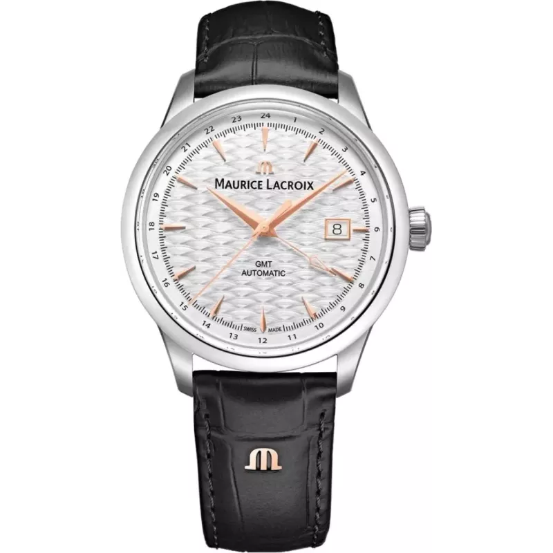 Часы Maurice Lacroix 1975 Automatic Vagues du Jura GMT 756048-SS001-131-2