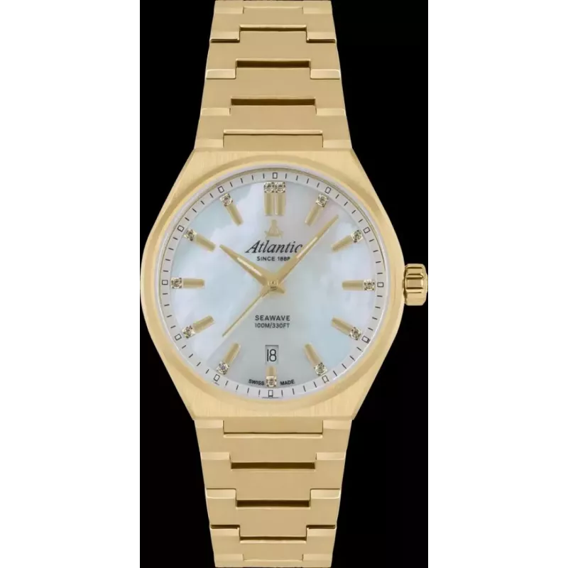 Часы Atlantic Seawave 35mm Yellow Gold 39365.45.01
