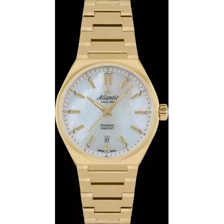 Часы Atlantic Seawave 35mm Yellow Gold 39365.45.01