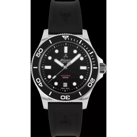 Часы Atlantic Mariner Quartz Wave Black 81371.41.69PU