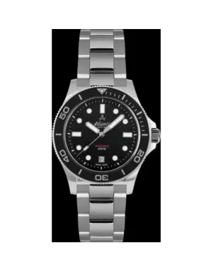 Часы Atlantic Mariner Quartz Wave Black 81376.41.69