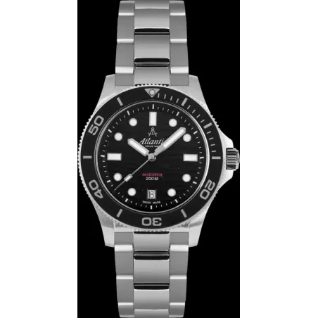 Часы Atlantic Mariner Quartz Wave Black 81376.41.69