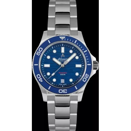 Часы Atlantic Mariner Quartz Wave Blue 81376.41.59