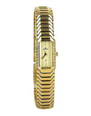 1634.2.732 pvd with stones case, yellow dial, pvd bracelet Швейцарський годинник Seculus