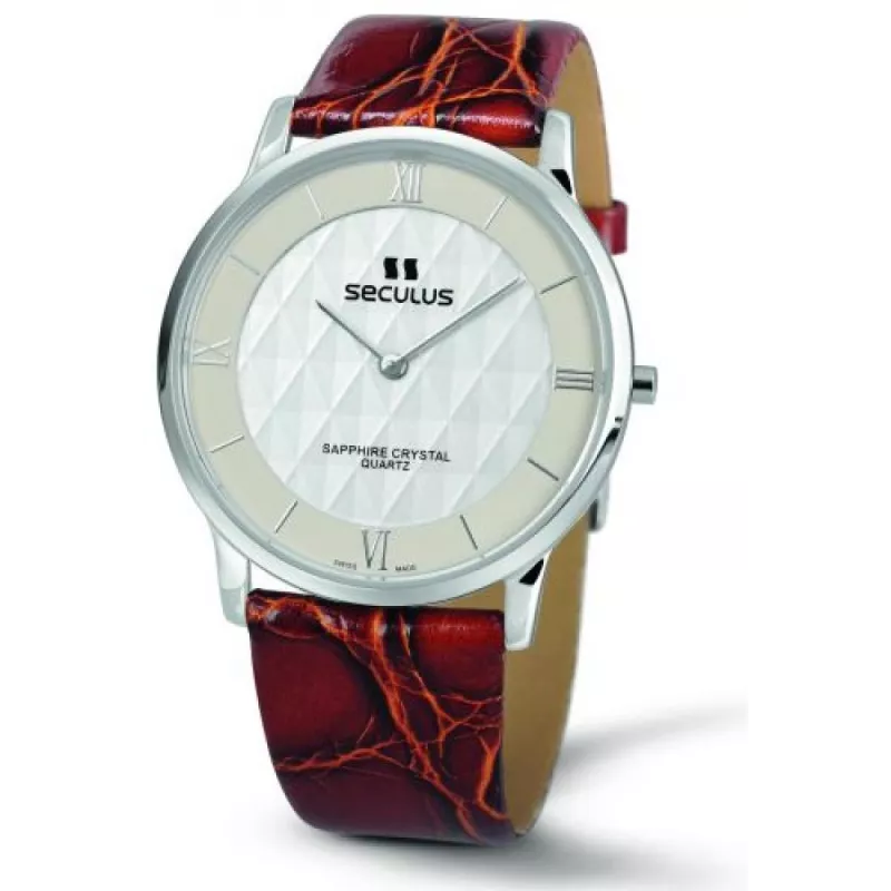 4455-1-106 white, honey Швейцарський годинник Seculus