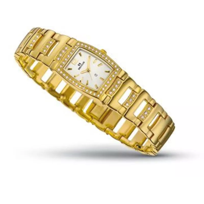 1650-2-763 silver white, pvd with stones, pvd with stones Швейцарський годинник Seculus