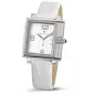 1670-2-1064 white, ss-cz, white leather Швейцарський годинник Seculus