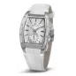 1667-2-1069 white, ss cz stones, white leather Швейцарський годинник Seculus
